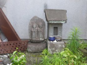 道祖神と石祠