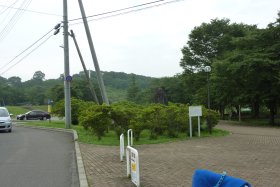 長峰公園沿いの日光北街道