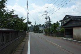 狩川の町並み