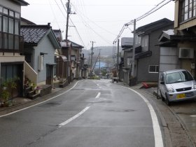 鯨波の町並み