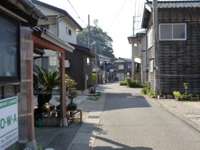 百川の町並み